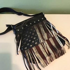 Americana fringe purse